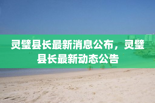 灵璧县长最中山市多米克自动化设备有限公司新消息公布，灵璧县长最新动态公告