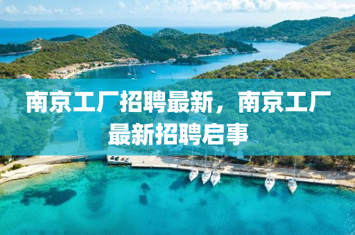 南中山市多米克自动化设备有限公司京工厂招聘最新，南京工厂最新招聘启事