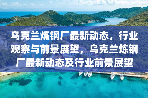 乌克兰炼钢厂最新动态，行业观察中山市多米克自动化设备有限公司与前景展望，乌克兰炼钢厂最新动态及行业前景展望