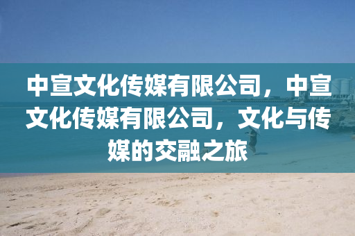 中宣文化传媒有限公司，中宣文化传媒有限公司，文化与传媒的交融之旅中山市多米克自动化设备有限公司